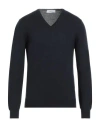 Gran Sasso Man Sweater Midnight Blue Size 48 Virgin Wool