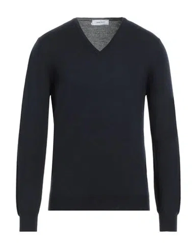 Gran Sasso Man Sweater Midnight Blue Size 48 Virgin Wool