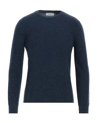 Gran Sasso Man Sweater Midnight Blue Size 50 Virgin Wool, Polyamide
