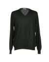Gran Sasso Man Sweater Military Green Size 36 Virgin Wool