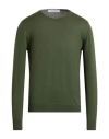 Gran Sasso Man Sweater Military Green Size 36 Virgin Wool In Green