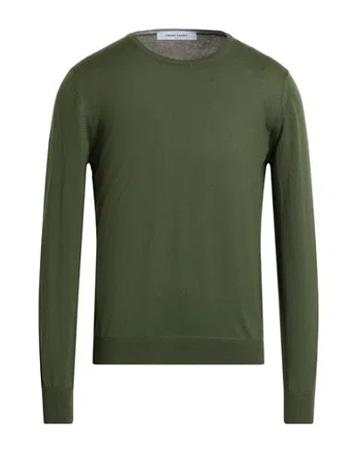 Gran Sasso Man Sweater Military Green Size 36 Virgin Wool