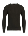 Gran Sasso Man Sweater Military Green Size 36 Virgin Wool