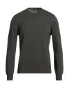 Gran Sasso Man Sweater Military Green Size 44 Cashmere
