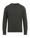 Gran Sasso Man Sweater Military Green Size 40 Virgin Wool In Green