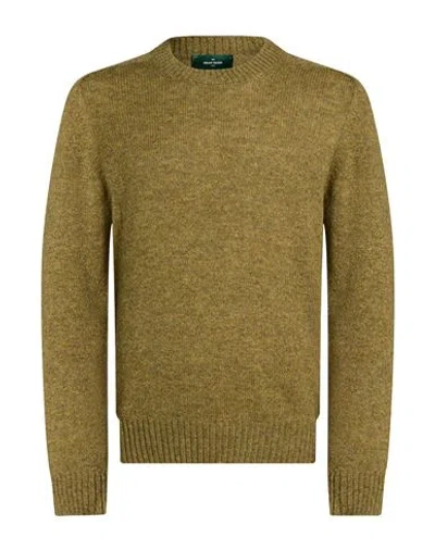 Gran Sasso Man Sweater Military Green Size 40 Virgin Wool