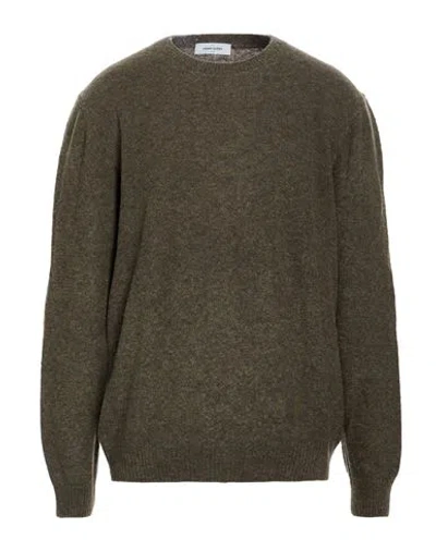 Gran Sasso Man Sweater Military Green Size 44 Virgin Wool, Polyamide