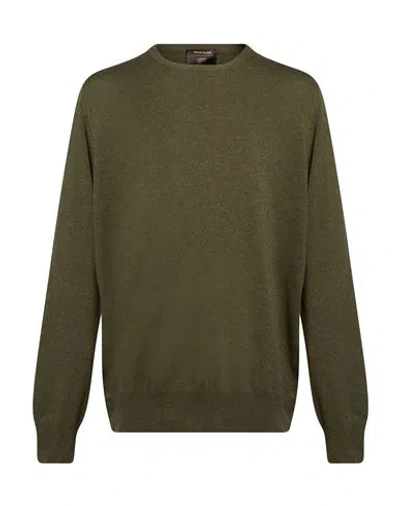 Gran Sasso Man Sweater Military Green Size 46 Virgin Wool, Viscose, Cashmere