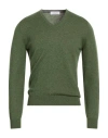 Gran Sasso Man Sweater Military Green Size 48 Virgin Wool, Cashmere, Viscose