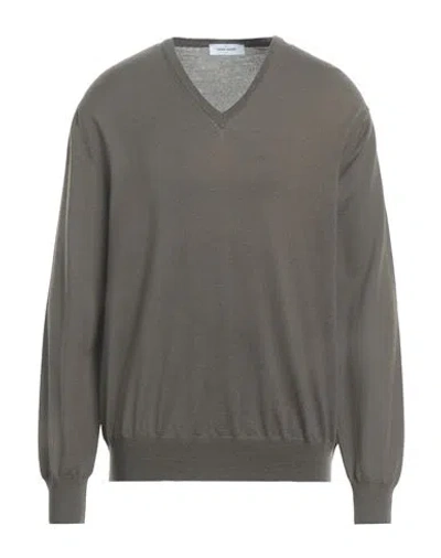 Gran Sasso Man Sweater Military Green Size 50 Virgin Wool In Green