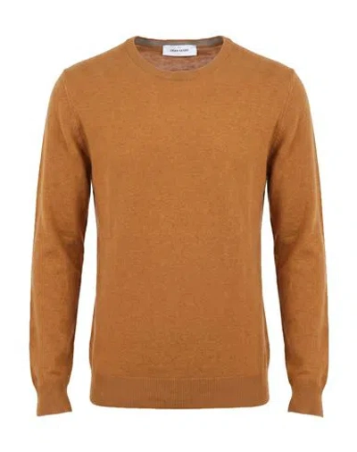 Gran Sasso Man Sweater Mustard Size 36 Wool, Cashmere, Viscose In Brown