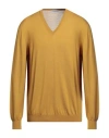 Gran Sasso Man Sweater Mustard Size 46 Virgin Wool In Yellow