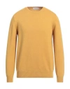 Gran Sasso Man Sweater Mustard Size 46 Virgin Wool In Yellow