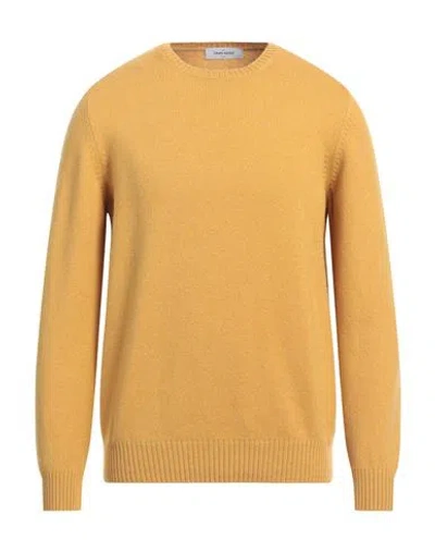 Gran Sasso Man Sweater Mustard Size 46 Virgin Wool In Yellow