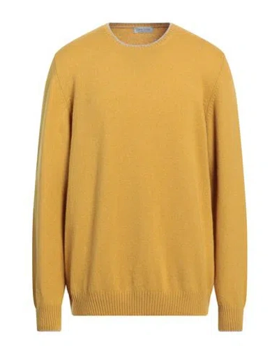 Gran Sasso Man Sweater Mustard Size 48 Virgin Wool In Yellow