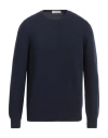 Gran Sasso Man Sweater Navy Blue Size 40 Virgin Wool
