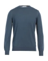 Gran Sasso Man Sweater Slate Blue Size 40 Virgin Wool In Navy Blue