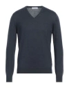 Gran Sasso Man Sweater Navy Blue Size 40 Virgin Wool