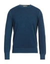 Gran Sasso Man Sweater Navy Blue Size 42 Cotton