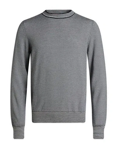 Gran Sasso Man Sweater Navy Size 40 Virgin Wool In Blue