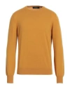 Gran Sasso Man Sweater Ocher Size 46 Cashmere In Yellow