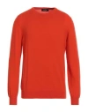 Gran Sasso Man Sweater Orange Size 46 Cashmere