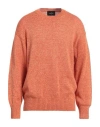 Gran Sasso Man Sweater Orange Size 50 Cotton In Orange
