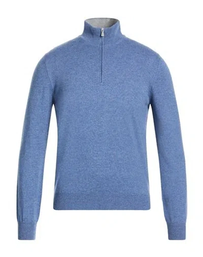 Gran Sasso Man Sweater Pastel Blue Size 36 Cashmere