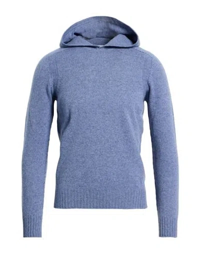 Gran Sasso Man Sweater Pastel Blue Size 36 Virgin Wool