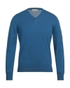 Gran Sasso Man Sweater Pastel Blue Size 48 Cotton