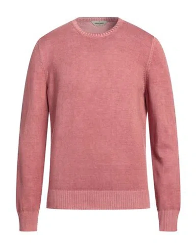 Gran Sasso Man Sweater Pastel Pink Size 40 Cotton In Pink