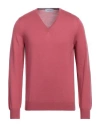 GRAN SASSO GRAN SASSO MAN SWEATER PASTEL PINK SIZE 40 VIRGIN WOOL