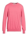 Gran Sasso Man Sweater Pastel Pink Size 44 Virgin Wool In Pink