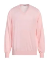 Gran Sasso Man Sweater Light Pink Size 46 Virgin Wool In Pink
