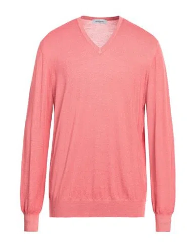 Gran Sasso Man Sweater Pink Size 44 Virgin Wool