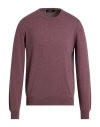 Gran Sasso Man Sweater Plum Size 44 Cashmere In Purple