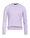 Gran Sasso Man Sweater Purple Size 42 Cashmere In Purple
