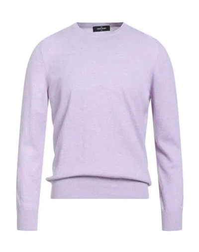 Gran Sasso Man Sweater Purple Size 42 Cashmere