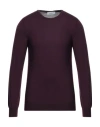 Gran Sasso Man Sweater Purple Size 44 Virgin Wool In Brown