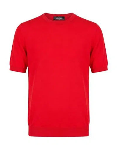 Gran Sasso Man Sweater Red Size 42 Cotton
