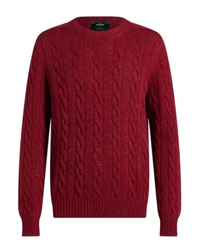 Gran Sasso Man Sweater Red Size 42 Virgin Wool