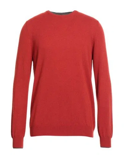 Gran Sasso Man Sweater Red Size 42 Wool, Cashmere, Viscose