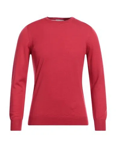 Gran Sasso Man Sweater Red Size 46 Virgin Wool