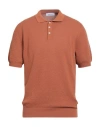 Gran Sasso Man Sweater Rust Size 42 Cotton In Brown