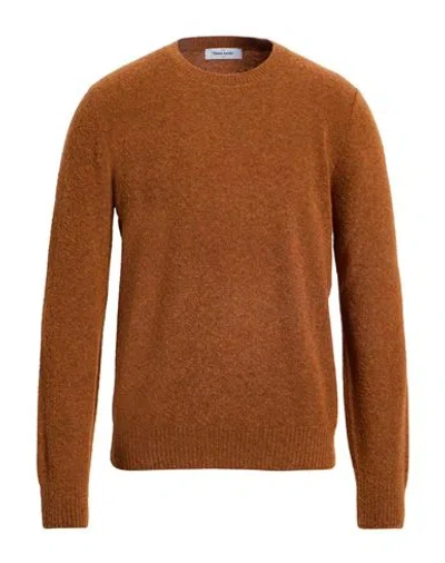Gran Sasso Man Sweater Rust Size 46 Virgin Wool, Polyamide In Blue