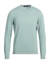 Gran Sasso Man Sweater Sage Green Size 40 Cashmere In Sage Green