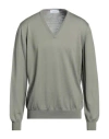 Gran Sasso Man Sweater Sage Green Size 48 Virgin Wool