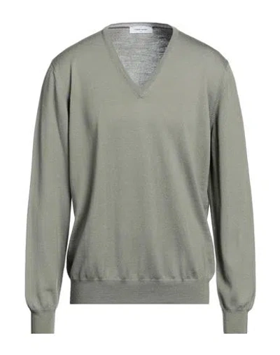 Gran Sasso Man Sweater Sage Green Size 48 Virgin Wool