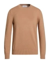Gran Sasso Man Sweater Sand Size 46 Virgin Wool In Black