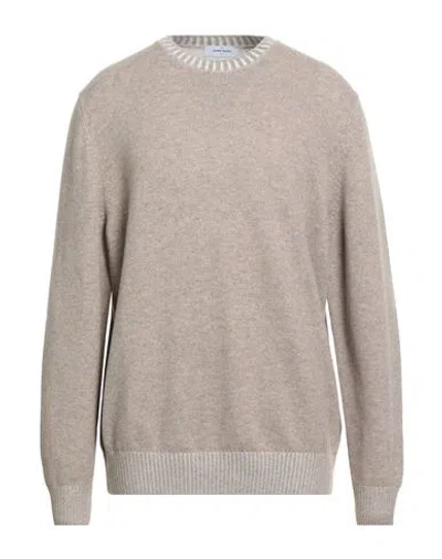 Gran Sasso Man Sweater Sand Size 46 Virgin Wool, Viscose, Cashmere In Brown